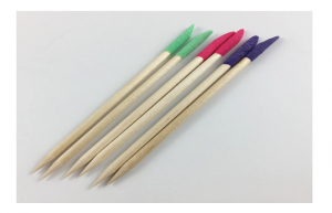 Dual-ended Multi Functions Pointy and Oblique Cuticle Pusher, Manicure & Pedicure Sand Sticks 