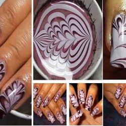 The water marble nail trend