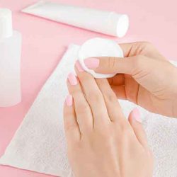 The materials you'll need to remove semi-permanent nail polish alone